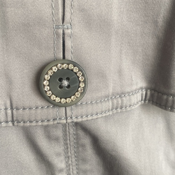 Gray bling sparkle sequin chrome WHBM jacket White House black market - Picture 10 of 12